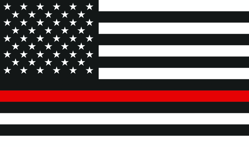 DragonFire Racing Back the Red Whip Flag - Powersports Accessory