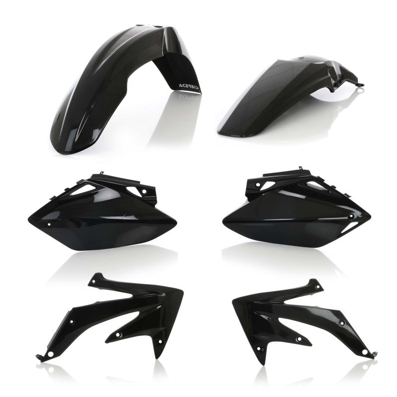 Acerbis Honda CRF450R 2005-2006 Plastic Kit in Black – Front & Rear Fenders, Side Panels, Radiator Scoops
