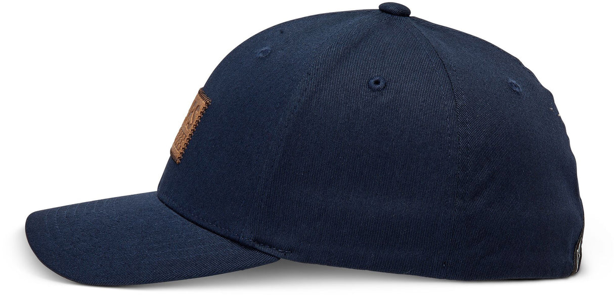 Alpinestars Hardy Hat Navy Large/X-Large – Curved Bill Cap with Structured Crown and Flex Back