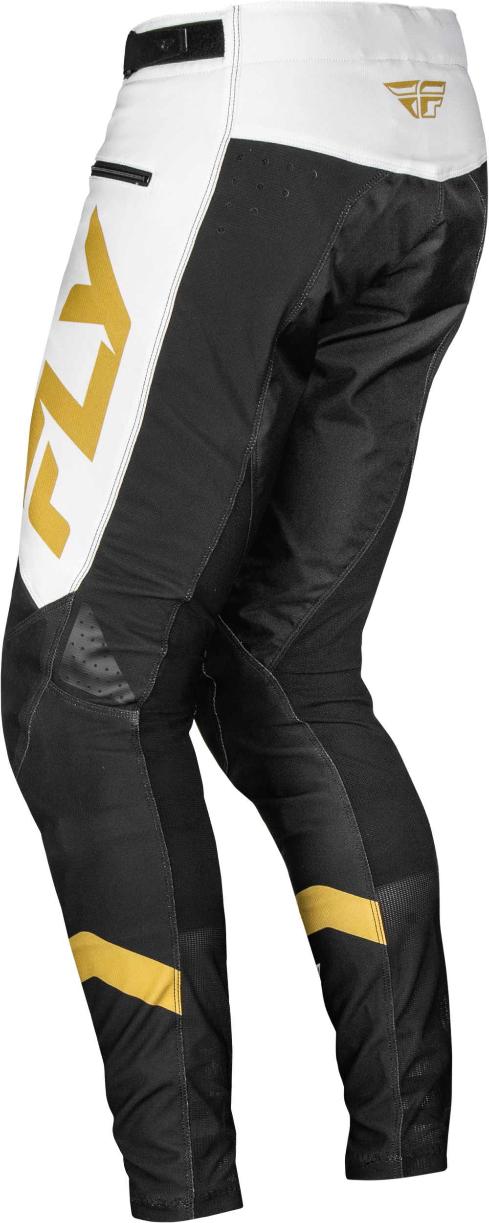 Fly Racing Youth Rayce Bicycle Pants for BMX and MTB - Size 24, White/Black/Gold