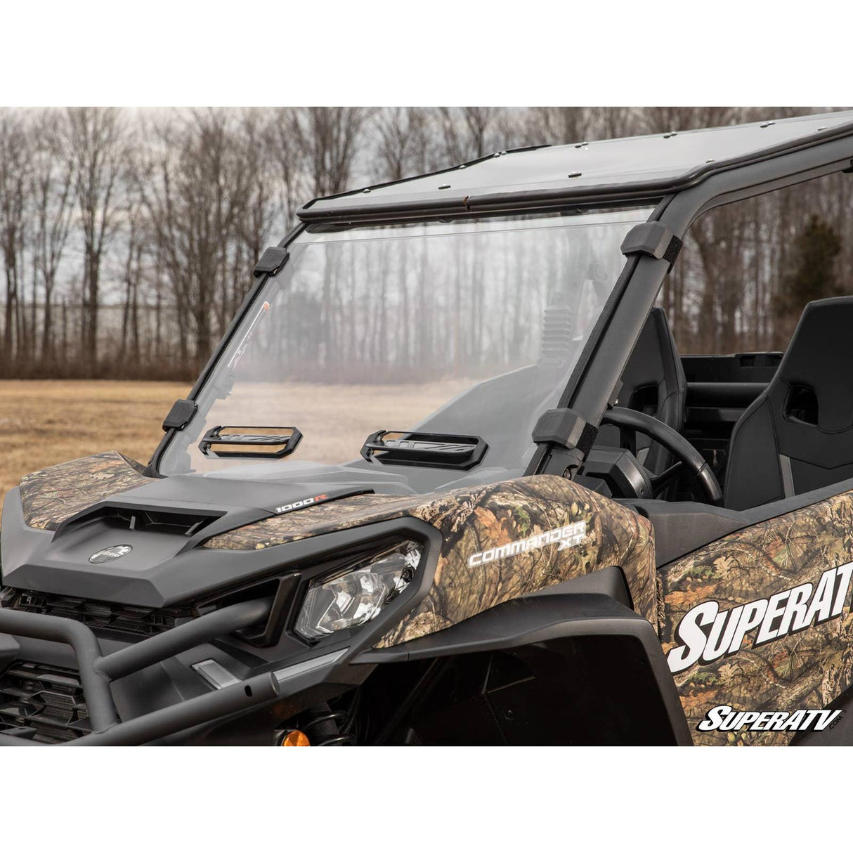 Can Am Maverick Sport Scratch Resistant Vented Full Windshield | SuperATV