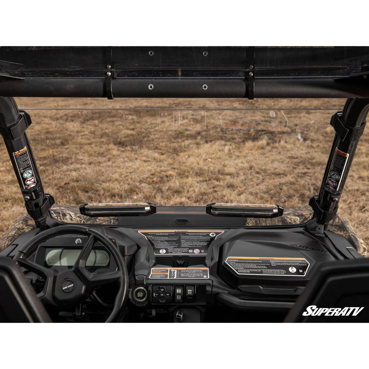 Can Am Maverick Sport Scratch Resistant Vented Full Windshield | SuperATV