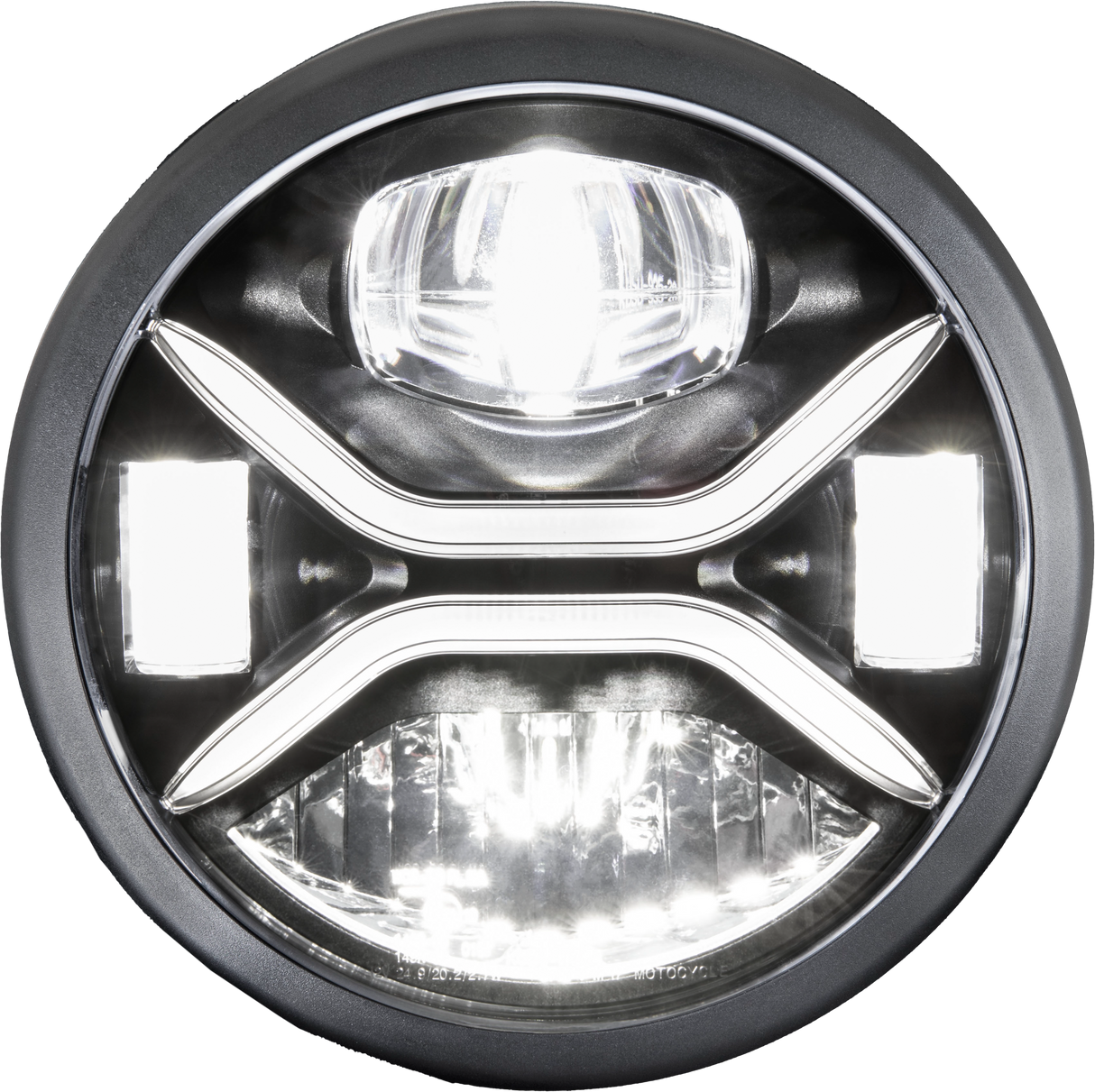 KOSO Zenith LED 7 Inch Headlight with DOT and SAE Certification for Universal Fitment