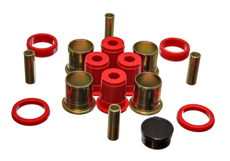 Energy Suspension Control Arm Bushing Set for Pontiac LeMans 1977-1981, Rear Upper, Red - Performance Polyurethane