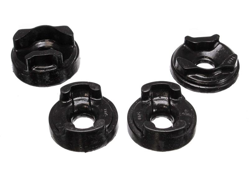 Energy Suspension 8.1101G Black Polyurethane Motor Mount Insert Set for 2003-2006 Toyota Matrix (Front and Rear Torque Positions)