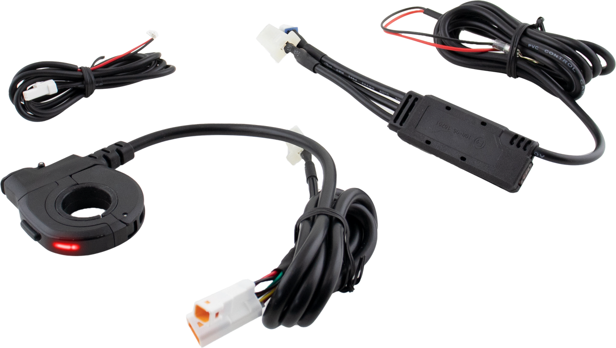 KOSO Thumb Switch with Type A Charger for Heated Grips - Compatible with Motorcycles and Scooters