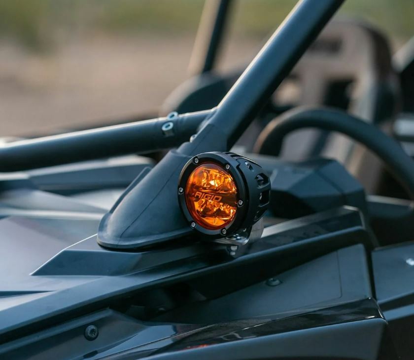 RIGID Razor 360 Series Amber Pro A Pillar Light Kit for Polaris RZR Turbo R and Pro R Models