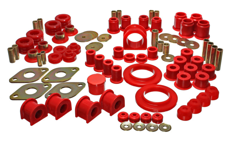 Energy Suspension Hyper-Flex Master Bushing Kit for 2000-1997 Toyota Tacoma 4WD, Red - Part #8.18104R
