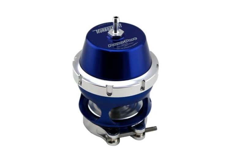Turbosmart PowerPort BOV Blue - High-Flow Blow-Off Valve with Dual-Chamber Design