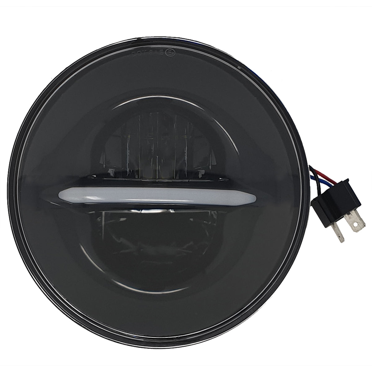 Pathfinder HD7CLB 7-Inch Classic LED Headlight with Daytime Running Lights for Harley-Davidson Motorcycles