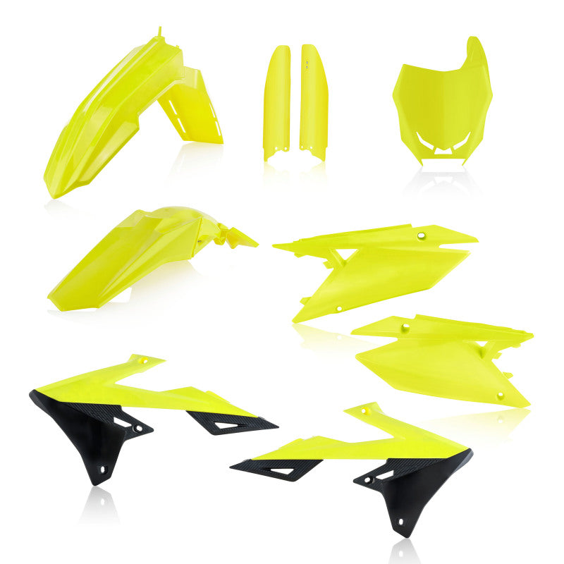 Acerbis Full Plastic Kit for Suzuki RMZ250 and RMZ450 (2018-2024) – Flo Yellow