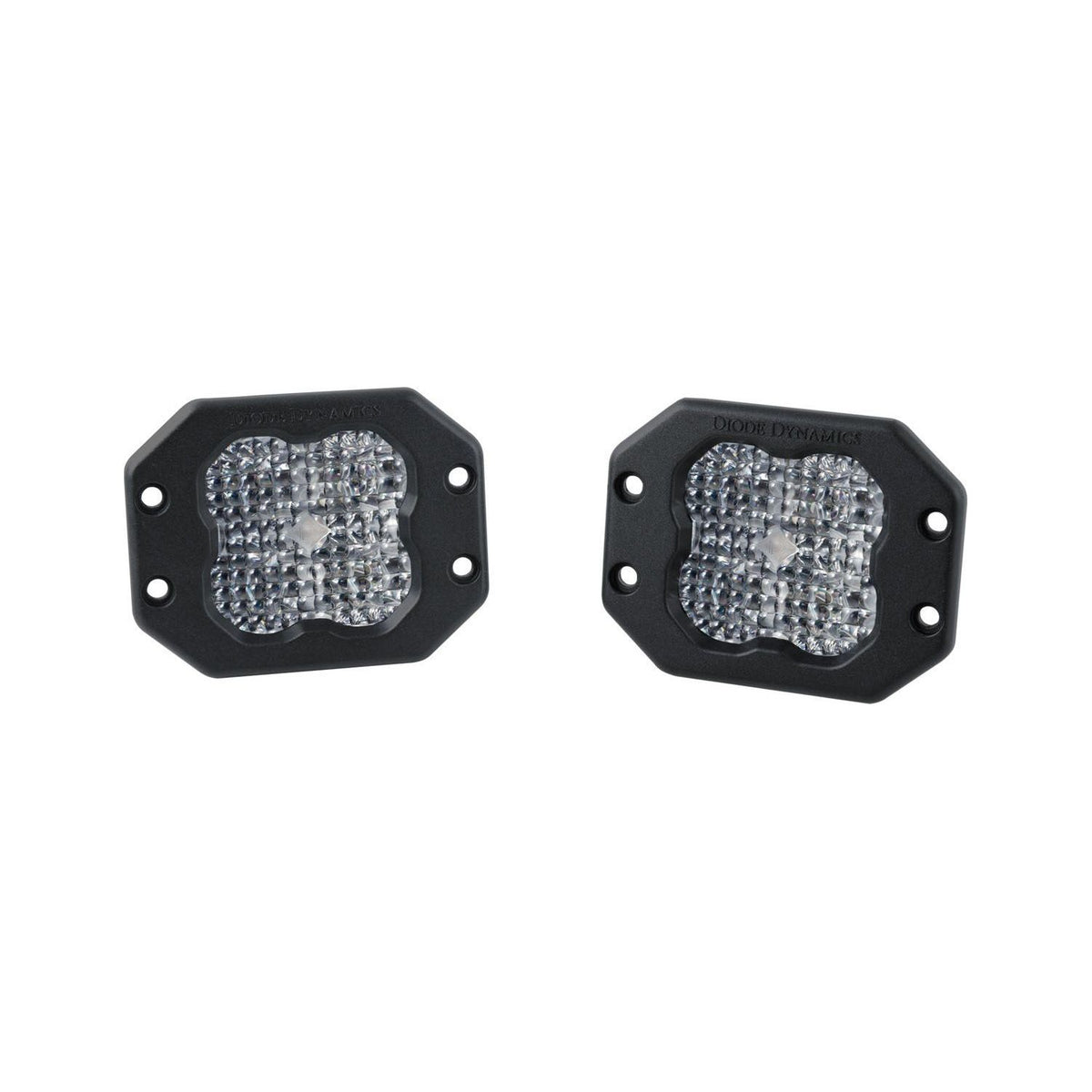 Stage Series 3" White Sport Flush Mount LED Pods (Pair) | Diode Dynamics