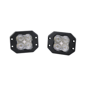 Stage Series 3" White Sport Flush Mount LED Pods (Pair) | Diode Dynamics