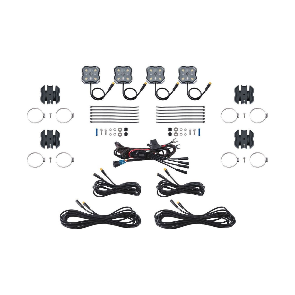 Stage Series Universal Rock Light SXS Installer Kit (4-Pack) | Diode Dynamics