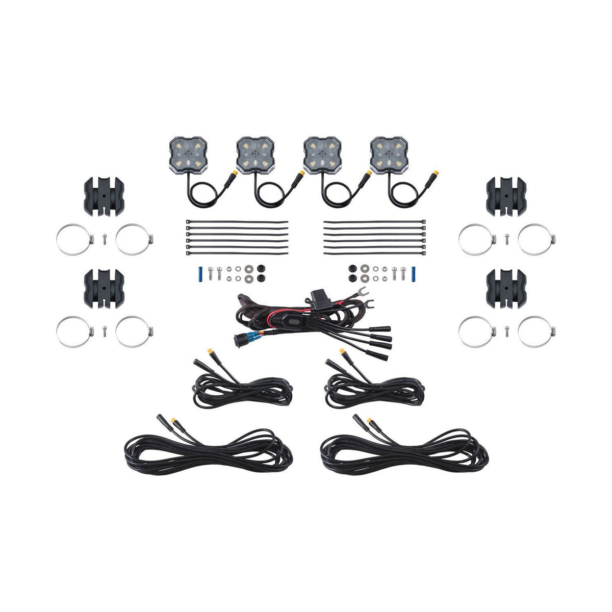 Stage Series Universal Rock Light SXS Installer Kit (4-Pack) | Diode Dynamics