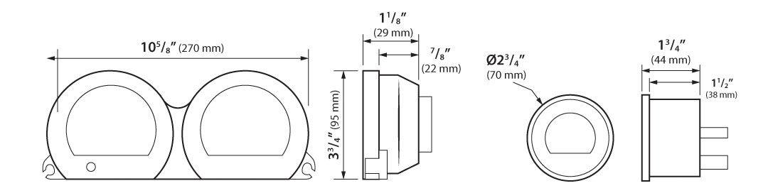 KOSO HD03 Series Gauge Kit for Harley Davidson FLHT and FLTR Models (2014-2017) with Color Changeable LCD Display