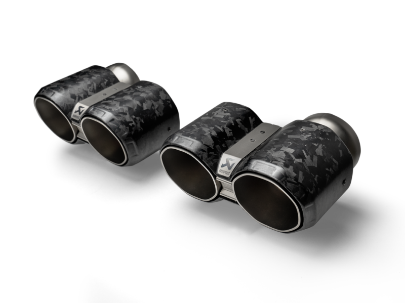 Akrapovic BMW M2 Coupe G87 Tail Pipe Set - Chopped Carbon Exhaust Tips
