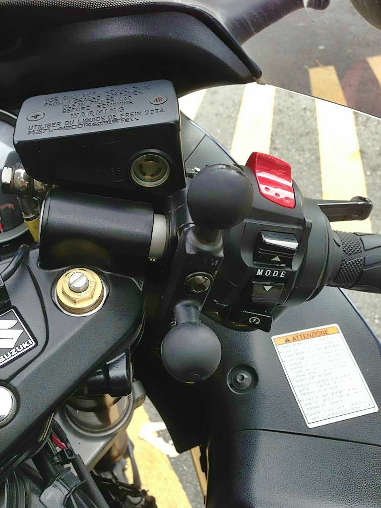 RAM Brake/Clutch Reservoir Base with 2 1-Inch Balls – Universal Mounting Solution for Motorcycles, ATVs, and Recreational Vehicles