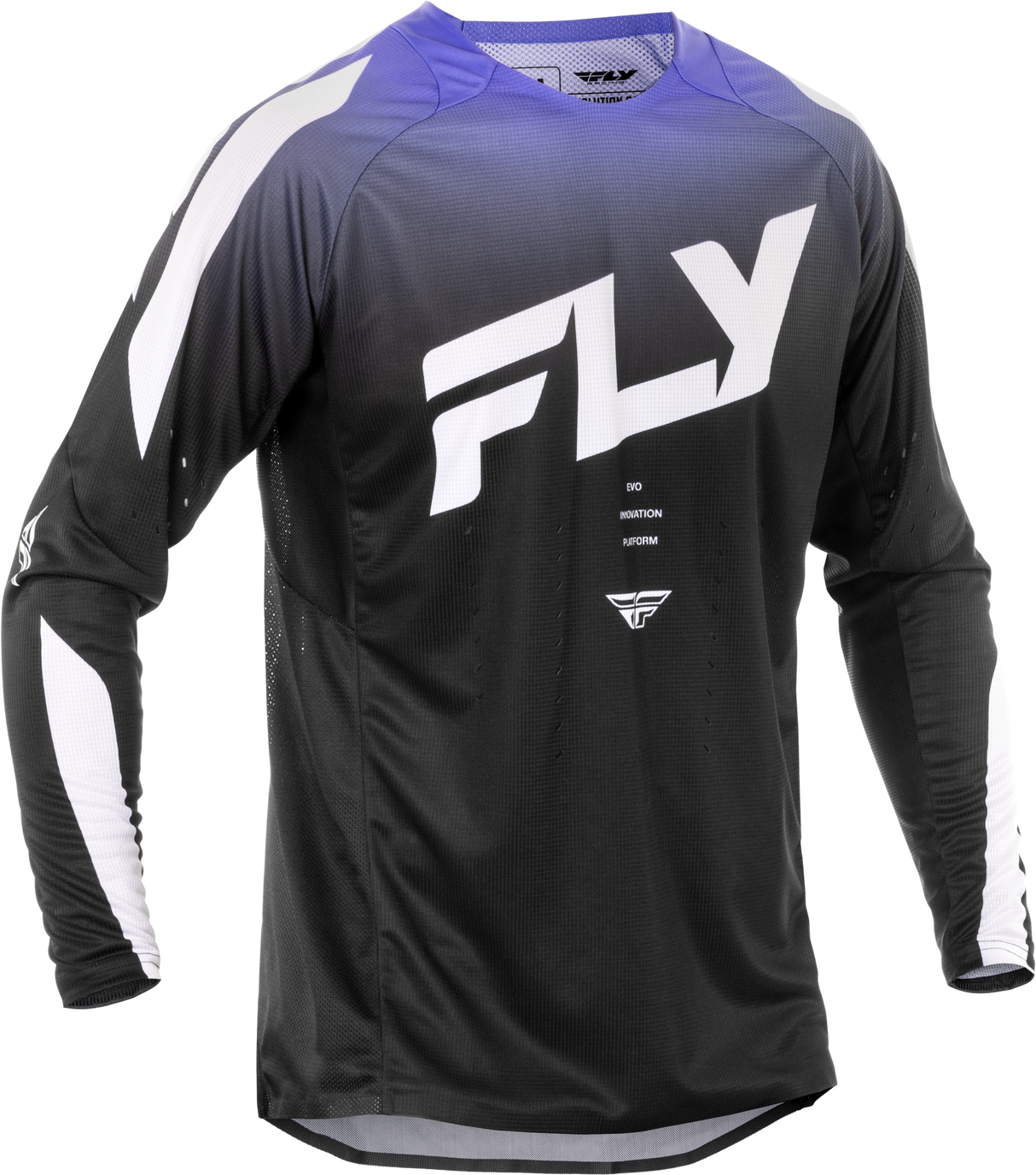 Fly Racing Evolution DST Jersey Black/White/Purple for Mountain Biking and Cycling, XL