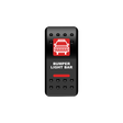 Bumper Light Bar Rocker Switch (Red) | Moose Utility Division