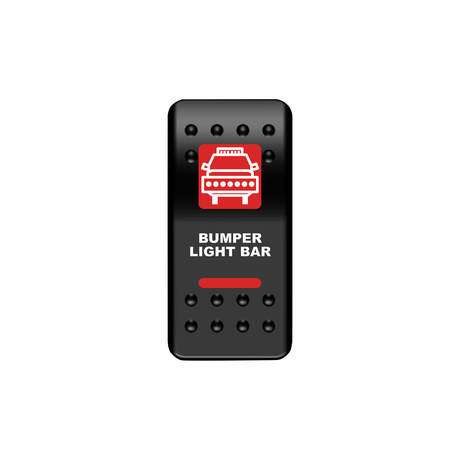 Bumper Light Bar Rocker Switch (Red) | Moose Utility Division