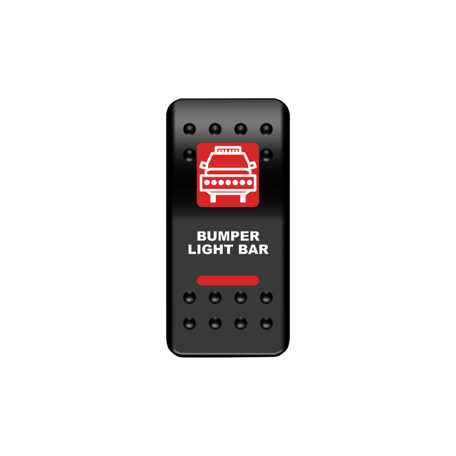 Bumper Light Bar Rocker Switch (Red) | Moose Utility Division