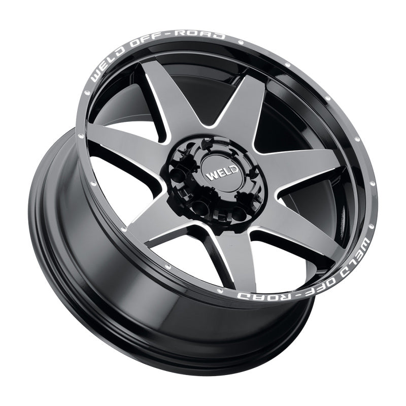Weld Off-Road W109 20x10 Retaliate Wheel with 5x139.7 and 5x150 Bolt Pattern, Gloss Black Finish