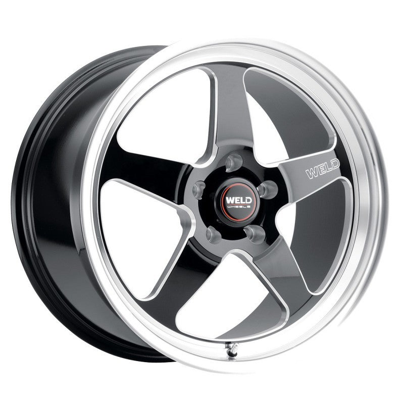 Weld S155 18x5 Ventura Drag Wheel with 5x120 Bolt Pattern and Gloss Black Finish
