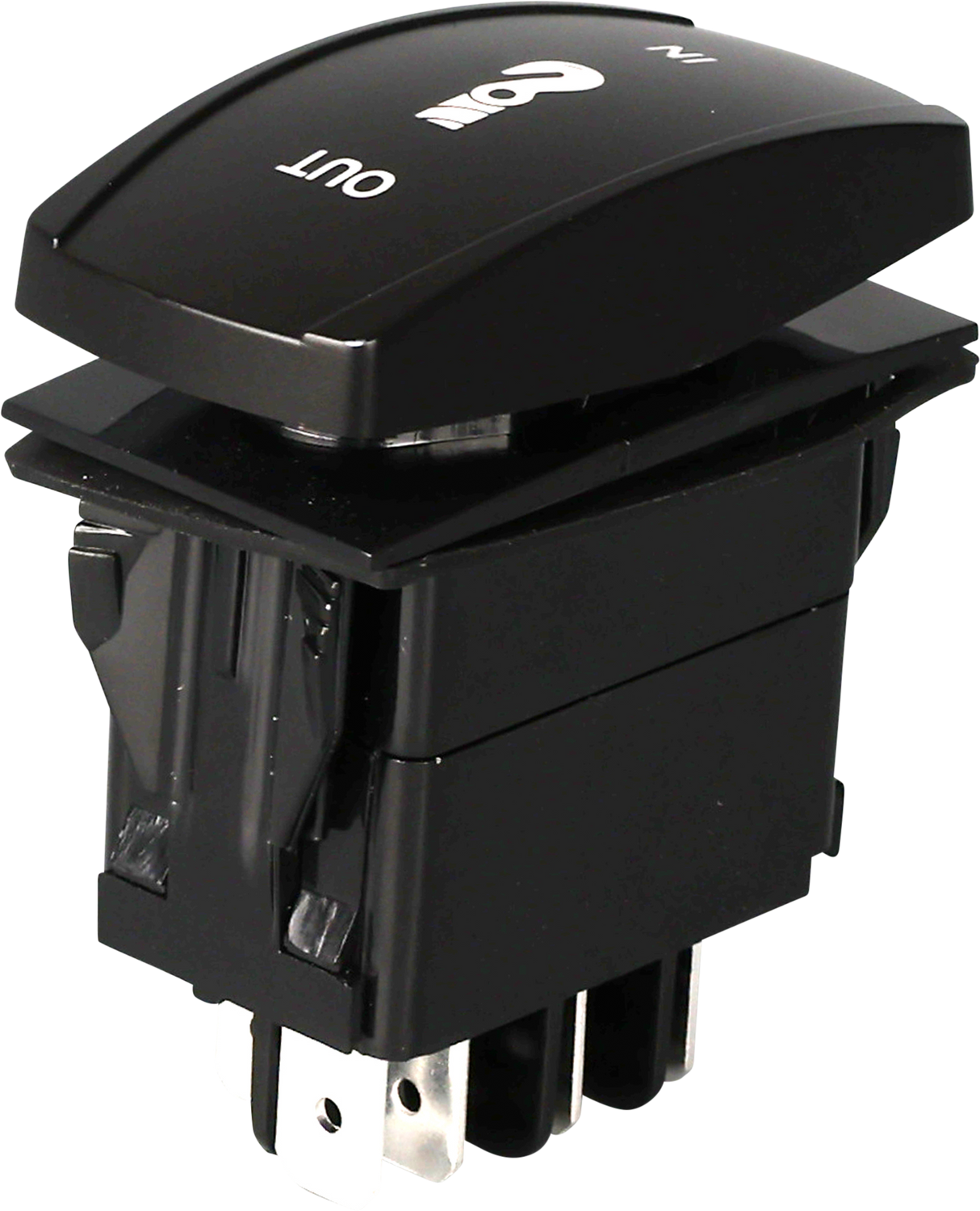 Open Trail SM106-019 Momentary LED Winch Switch Pro Backlit - Fits Jeep Wrangler, Toyota Tacoma, Ford F-150