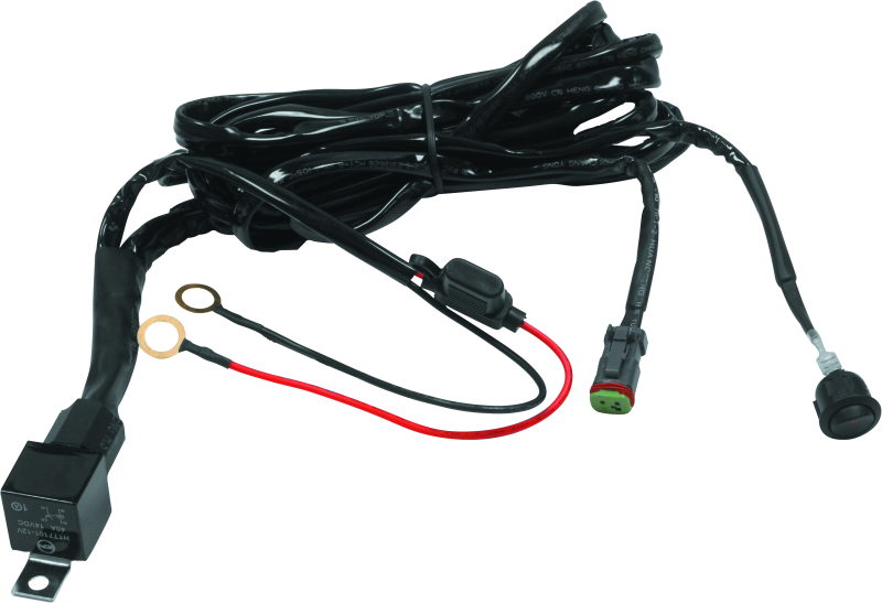 DragonFire Racing Part 521486 Extreme LED Light Bar Wiring Harness Kit for Single and Dual Row Lights