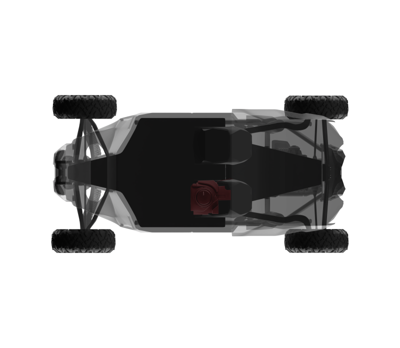 DS18 CA-X3BASS/D 12-inch Subwoofer Enclosure for Can-Am Maverick (2018-2024) Driver Side