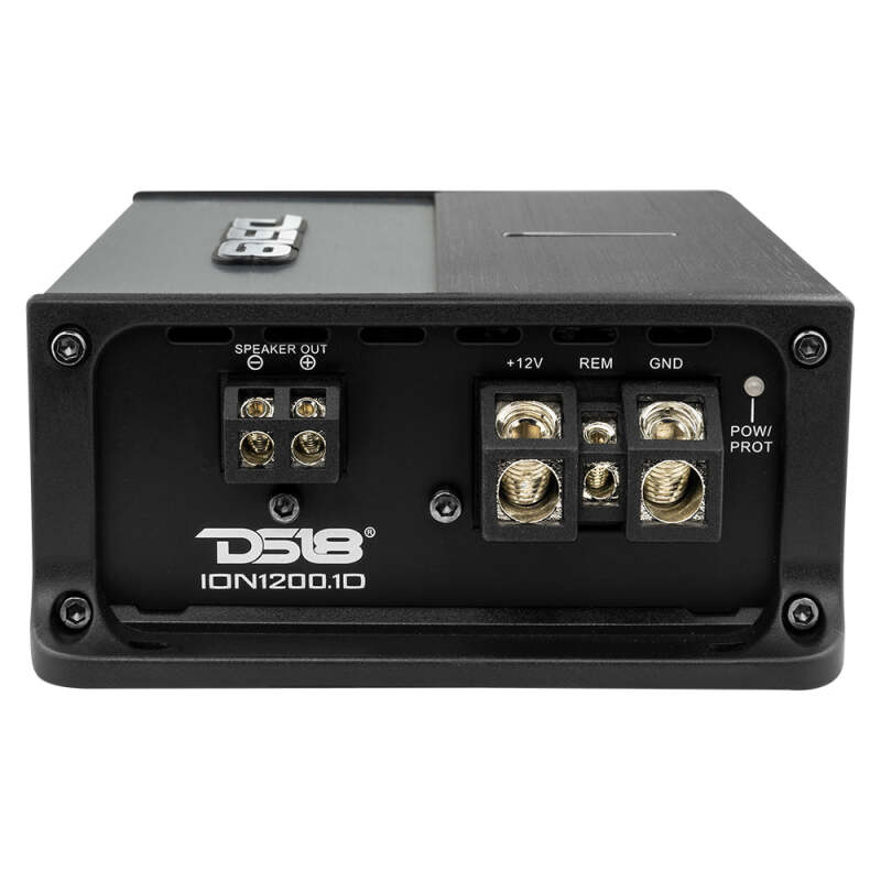 DS18 ION1200.1D 1-Channel Marine Amplifier with 1200W RMS Power for Car Audio Systems