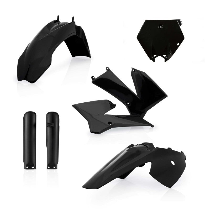 Acerbis KTM SX85/ SX105 Full Plastic Kit - Black | Part Number 2253110001 | Fits 2003-2012 KTM SX85 & 2004-2011 SX105