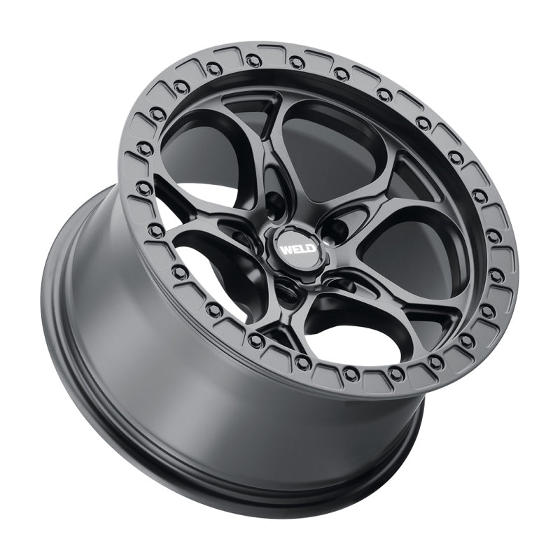 Weld Off-Road W108 17x9 Ledge Satin Black Wheel with 5x127 Bolt Pattern and -12 Offset
