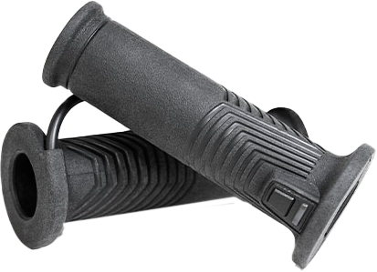 KOSO Artemis Heated Grips 1" to 1 1/8" (130mm) Pair - Universal Fit for Motorcycles