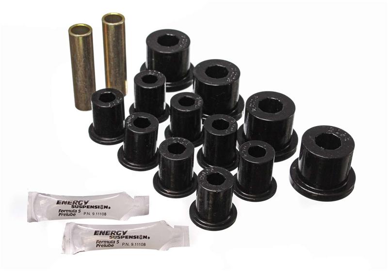 Energy Suspension CJ Rear Spring Bushing Set - Black for Jeep CJ7 (1983-1986)