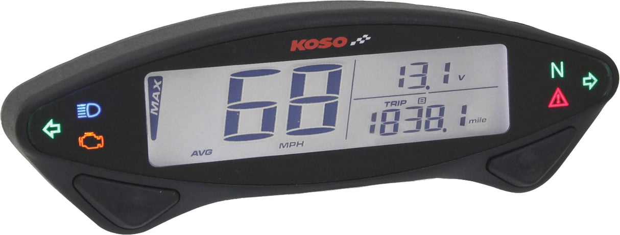 KOSO Ex 02s Street Version Speedometer for Dual Applications
