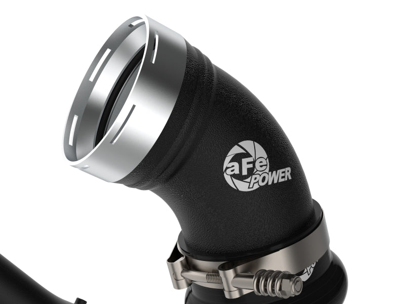 aFe BladeRunner Aluminum Hot & Cold Charge Pipe Kit for GM Duramax 6.6L Diesel Trucks 2006-2010, Black