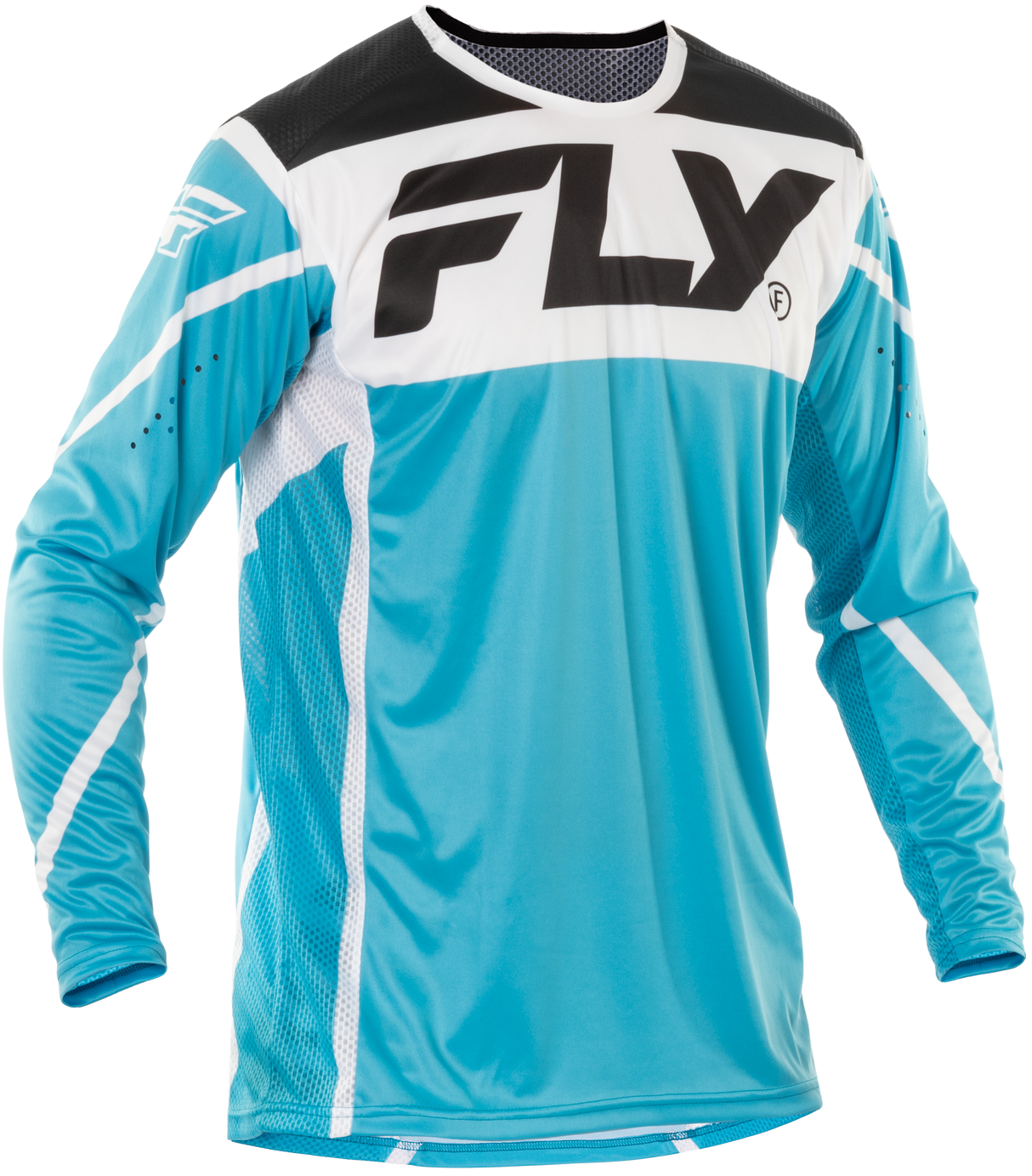 Fly Racing Lite Jersey Blue/White/Black XL - Lightweight Motorcycle Jersey for Off-Road and Trail Riding