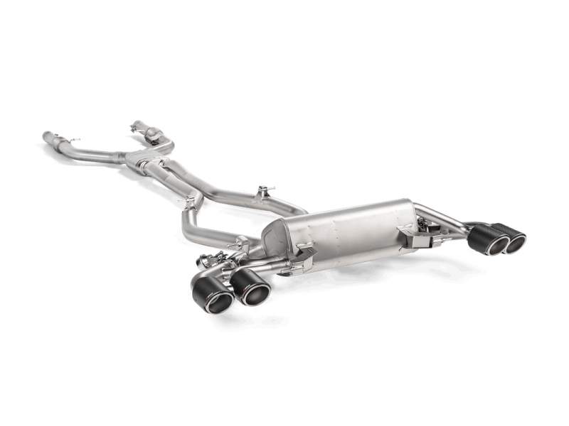 Akrapovic Evolution Link Pipe Set for 2017-2019 Alfa Romeo Giulia Quadrifoglio – Titanium