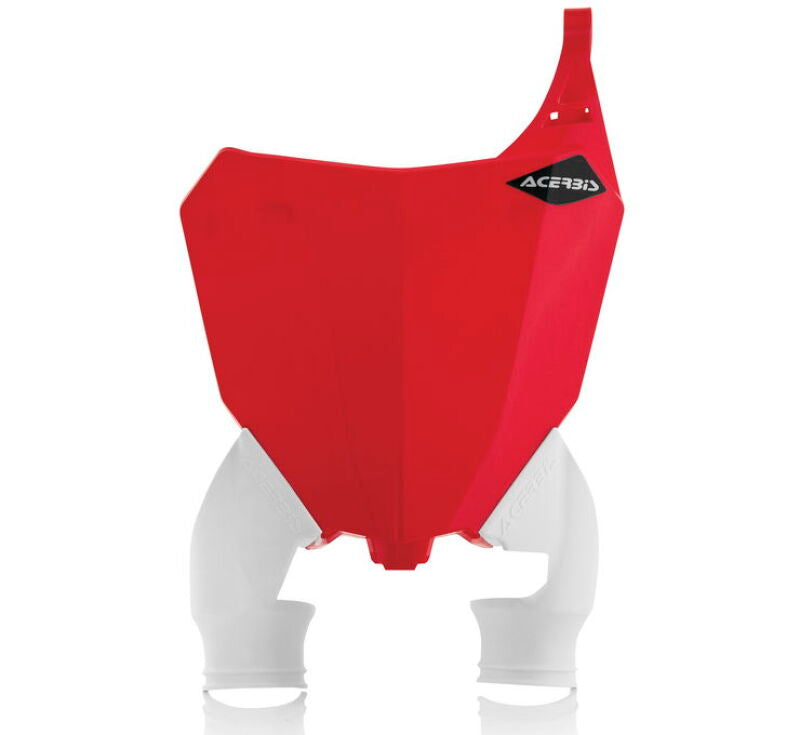 Acerbis Raptor Front Number Plate for Honda CRF250R/RX and CRF450R/RX 2017-2021 - Red/White