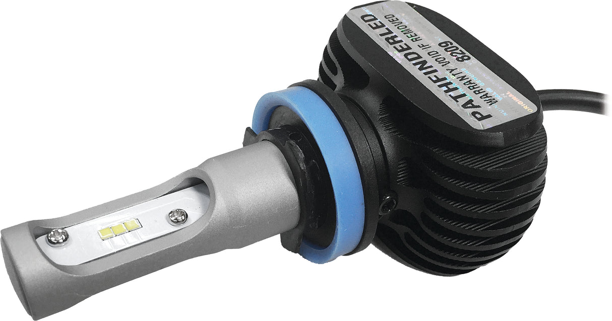 Pathfinder H11SFS Rugged Fanless LED Headlight Bulb - 4000 Lumens Bright White for V-Rod and Touring Models