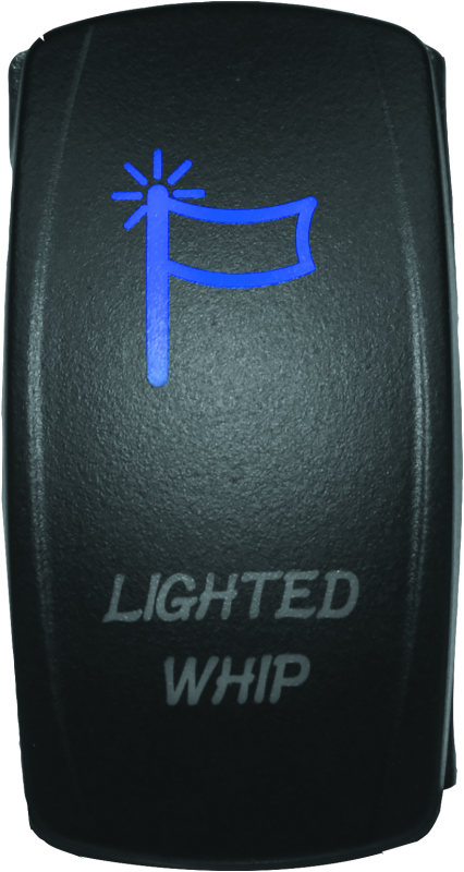 DragonFire Racing Lighted Switch Whip On/Off Blue - Part 521393