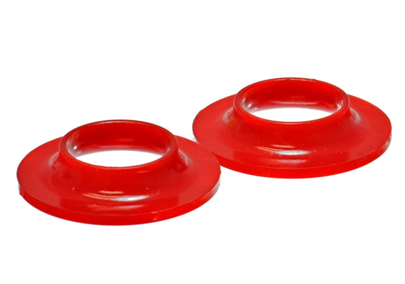 Energy Suspension Hyper-Flex Coil Spring Isolator Set for Vehicles with 2 1/8 inch ID and 4 1/8 inch OD – Red, 13/16 inch Height