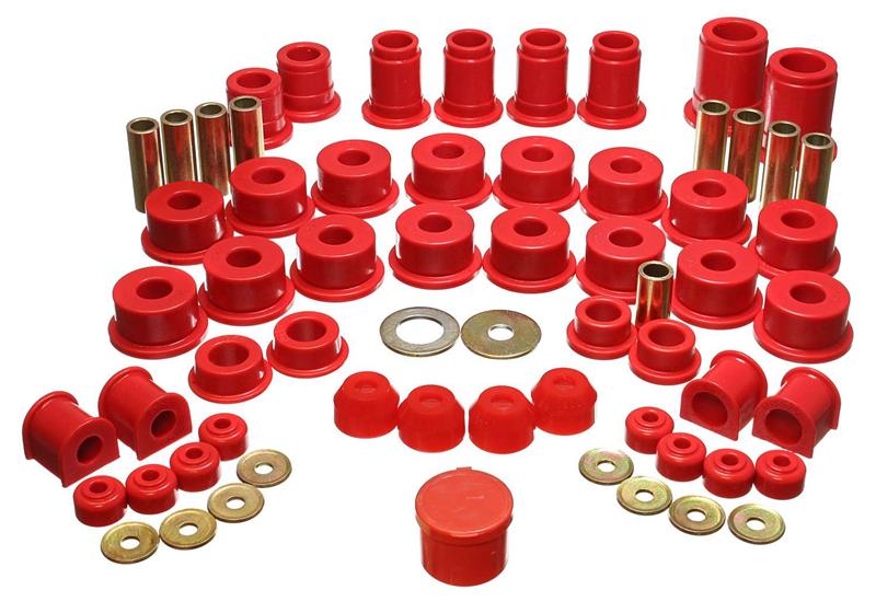 Energy Suspension Hyper-Flex Master Bushing Set for 1990-1995 Toyota 4Runner – Red Polyurethane Performance Components