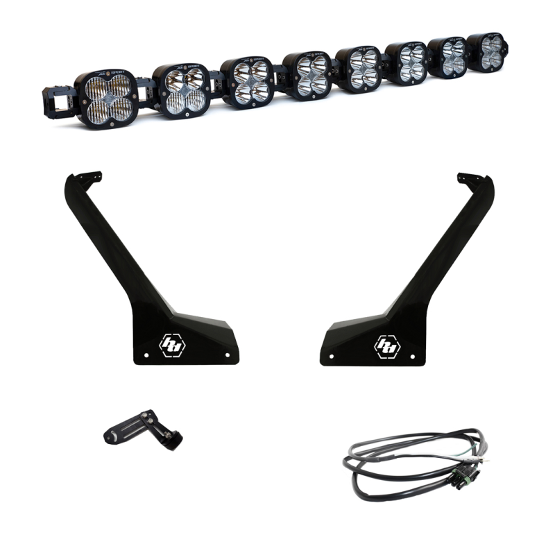 Baja Designs Jeep JL/JT Roof Bar LED Light Kit 8 XL Linkable with Upfitter