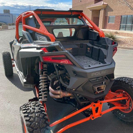 Polaris RZR Pro R with Rockford Fosgate Speakers Rear Windshield | Dirt Warrior Accessories