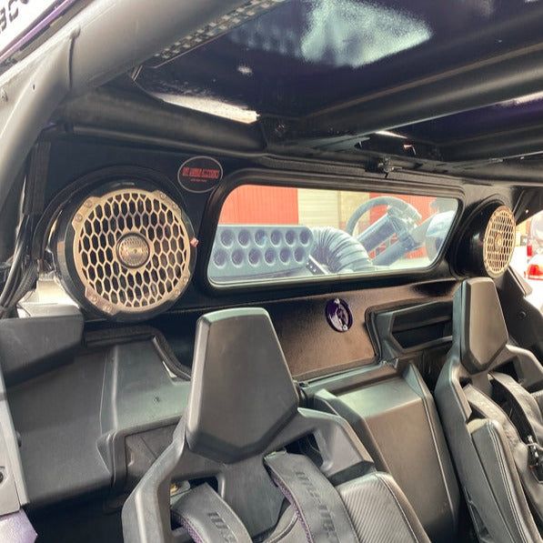 Can Am X3 Rear Windshield with Speaker Cut-Outs | Dirt Warrior Accessories