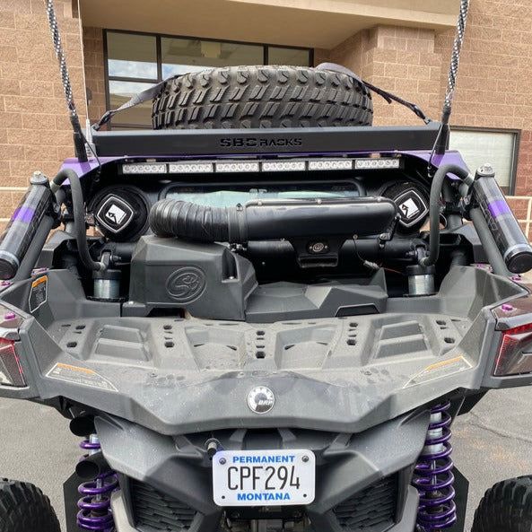 Can Am X3 Rear Windshield with Speaker Cut-Outs | Dirt Warrior Accessories