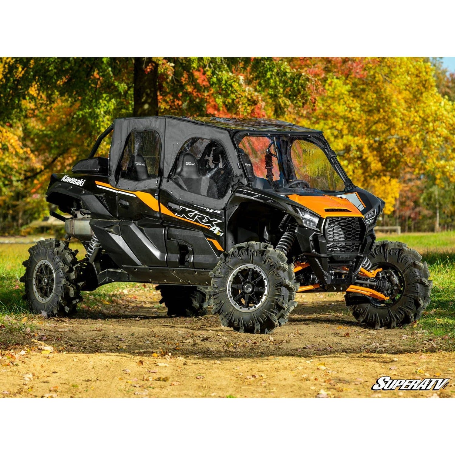 Kawasaki KRX 4 Primal Soft Cab Enclosure Upper Doors | SuperATV